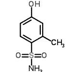 结构式 CAS# 23202-51-9, 4-羟基-2-甲基苯磺酰胺