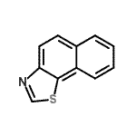 结构式 CAS# 234-47-9, 萘并[2,1-d][1,3]噻唑