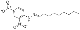 结构式 CAS# 2348-19-8, 2,4-二硝基-N-(壬亚基氨基)苯胺