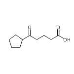 结构式 CAS# 23609-43-0, 5-环戊基-5-氧代戊酸