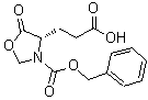 结构式 CAS# 23632-67-9, 3-{(4S)-3-[(苄氧基)羰基]-5-氧代-1,3-恶唑烷-4-基}丙酸
