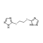 结构式 CAS# 23988-58-1, 5,5'-(1,2-乙二基二硫烷二基)二(1H-1,2,4-三唑)
