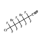 结构式 CAS# 240800-52-6, 3,5-二溴-6-氯-2,2,3,4,4,5,6,6-八氟己腈