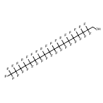 结构式 CAS# 242142-82-1, 2,2,3,3,4,4,5,5,6,6,7,7,8,8,9,9,10,10,11,11,12,12,13,13,14,14,15,15,16,16,17,17,18,18,18-三十五氟-1-十八烷醇