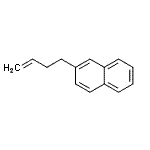 结构式 CAS# 2489-89-6, 2-(3-丁烯-1-基)萘