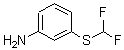 结构式 CAS# 24933-59-3, 3-[(二氟甲基)硫基]苯胺