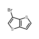 结构式 CAS# 25121-83-9, 3-溴噻吩并[3,2-b]噻吩