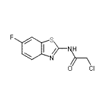 结构式 CAS# 263239-23-2, 2-氯-N-(6-氟-1,3-苯并噻唑-2-基)乙酰胺
