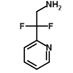 结构式 CAS# 267875-68-3, 2,2-二氟-2-(2-吡啶基)乙胺