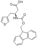 结构式 CAS# 270263-01-9, 芴甲氧羰基-(S)-3-氨基-4-(3-噻吩基)-丁酸