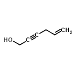 structure of CAS# 2749-86-2, 5-Hexen-2-Yn-1-Ol