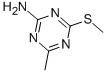结构式 CAS# 27622-90-8, 4-甲基-6-(甲硫基)-1,3,5-三嗪-2-胺