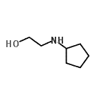 结构式 CAS# 2842-39-9, 2-(环戊基氨基)乙醇