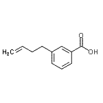 结构式 CAS# 286933-10-6, 3-(3-丁烯-1-基)苯甲酸