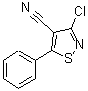 结构式 CAS# 28989-23-3, 3-氯-5-苯基-1,2-噻唑-4-甲腈