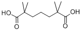 structure of CAS# 2941-45-9, 2,2,6,6-Tetramethylpimelic Acid;2,2,6,6-Tetramethylpimelate;Zinc02570101