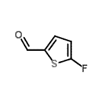 结构式 CAS# 29669-49-6, 5-氟-2-噻吩甲醛