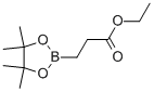 结构式 CAS# 302577-73-7, 3-(4,4,5,5-四甲基-[1,3,2]二氧杂环戊硼烷-2-基)丙酸乙酯