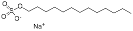 结构式 CAS# 3026-63-9, 正十三烷基硫酸酯钠盐