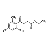 结构式 CAS# 31419-99-5, 乙基4-均三甲苯基-4-氧代丁酸酯