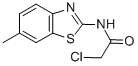 结构式 CAS# 3174-15-0, 2-氯-N-(6-甲基-苯并噻唑-2-基)-乙酰胺
