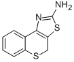结构式 CAS# 31879-58-0, 4H-苯并噻喃并[4,3-d]噻唑-2-胺