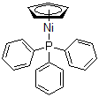 结构式 CAS# 31904-79-7, 氯(环戊二烯基)(三苯基膦)镍(II)