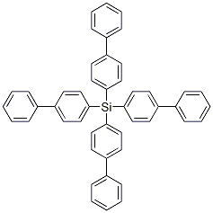 结构式 CAS# 3352-54-3, 四(4-苯基苯基)硅烷