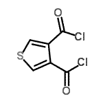 结构式 CAS# 33527-26-3, 3,4-噻吩二甲酰氯