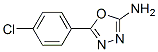结构式 CAS# 33621-61-3, 2-氨基-5-(4-氯苯基)-1,3,4-恶二唑