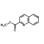 结构式 CAS# 338760-63-7, 甲基1,6-萘啶-2-羧酸酯