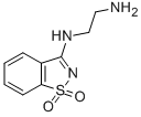 结构式 CAS# 340018-25-9, N1-(1,1-二氧代-1H-1lambda6-苯并[d]异噻唑-3-基)-乙烷-1,2-二胺