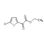 结构式 CAS# 34036-28-7, 乙基(5-氯-2-噻吩基)(氧代)乙酸酯