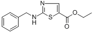 结构式 CAS# 342394-00-7, 2-(苄基氨基)-1,3-噻唑-5-羧酸乙酯