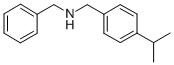 结构式 CAS# 346700-52-5, 苄基-(4-异丙基-苄基)-胺