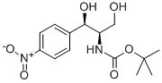 结构式 CAS# 366487-74-3, (1R,2R)-(-)-N-叔丁氧羰基-2-氨基-1-(4-硝基苯基)-1,3-丙烷二醇