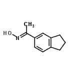 结构式 CAS# 36795-33-2, (1E)-1-(2,3-二氢-1H-茚-5-基)-N-羟基乙烷亚胺