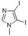 structure of CAS# 37067-96-2, 4,5-Diiodo-1-Methyl-1H-Imidazole;4,5-Diiodo-1-Methyl-Imidazole;Zinc04352732;Nsc329118
