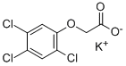 结构式 CAS# 37785-57-2, 2,4,5-三氯苯氧基乙酸钾盐