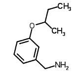 结构式 CAS# 37806-41-0, 1-(3-仲-丁氧基苯基)甲胺