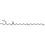 结构式 CAS# 3804-52-2, (9E)-N-[2-(二乙基氨基)乙基]-9-十八碳烯酰胺