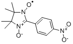 结构式 CAS# 38582-73-9, 2-(4-硝基苯基)-4,4,5,5-四甲基咪唑啉-3-氧化物-1-氧基