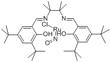 结构式 CAS# 386761-71-3, 氯亚硝基[N,N'-二(3,5-二-叔丁基亚水杨基)-1,1,2,2-四甲基乙二胺基]钌(IV)