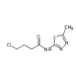 结构式 CAS# 392244-44-9, 4-氯-N-(5-甲基-1,3,4-噻二唑-2-基)丁酰胺