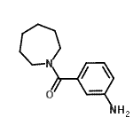 结构式 CAS# 401646-91-1, (3-氨基苯基)(1-氮杂环庚基)甲酮