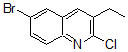 结构式 CAS# 409346-70-9, 6-溴-2-氯-3-乙基-喹啉