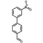 结构式 CAS# 411206-92-3, 3'-硝基-4-联苯甲醛