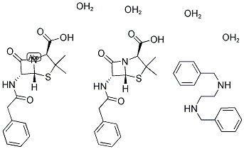 结构式 CAS# 41372-02-5, 苄基青霉素