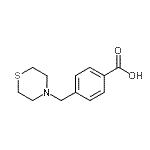 结构式 CAS# 414892-27-6, 4-(4-硫代吗啉基甲基)苯甲酸