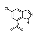 结构式 CAS# 41926-18-5, 5-氯-7-硝基-1H-吲唑